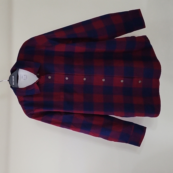 J. Crew Sherpa Lined Oversized Plaid Shacket - Picture 5 of 14